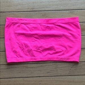 Decree Hot Pink Raver Festival Tube Top Women’s Size M Medium Y2K 90s 1990s